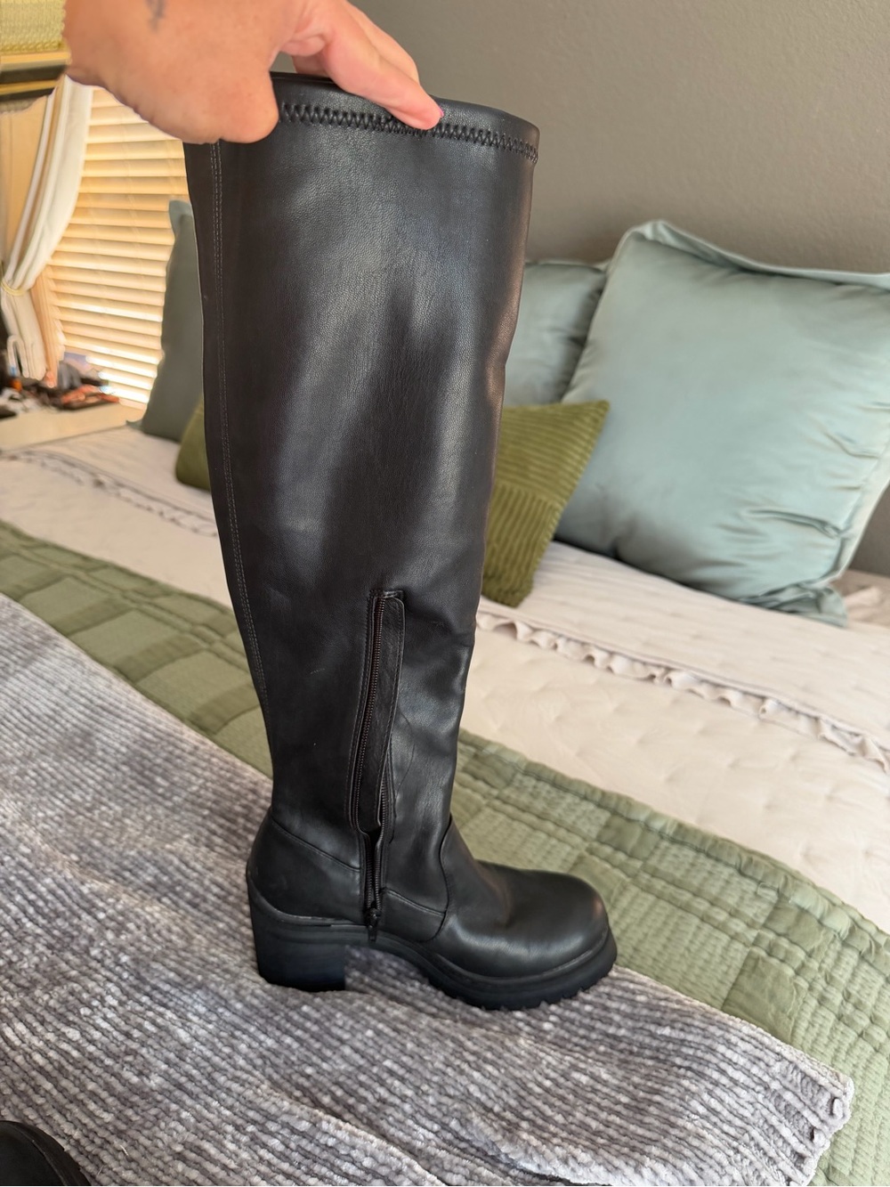 Madden Girl Black Over-the-Knee Boots